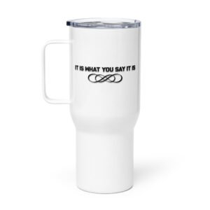 Travel mug with a handle