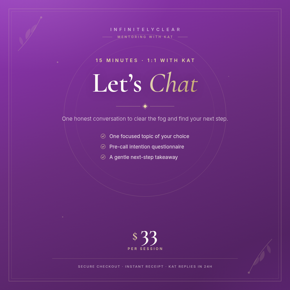 15 minutes - Let's Chat